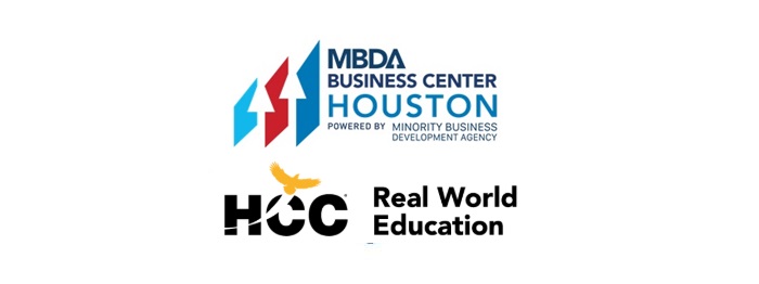 MBDA Houston Business Center HCC Real World Education Logo